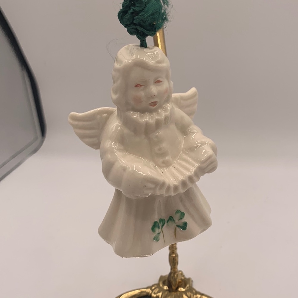Belleek Choir of Angels Accordion Ornament/Bell